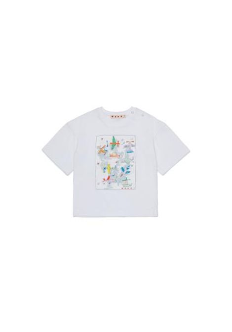 T-shirt con stampa MARNI KIDS | M01907 M00SG0M100